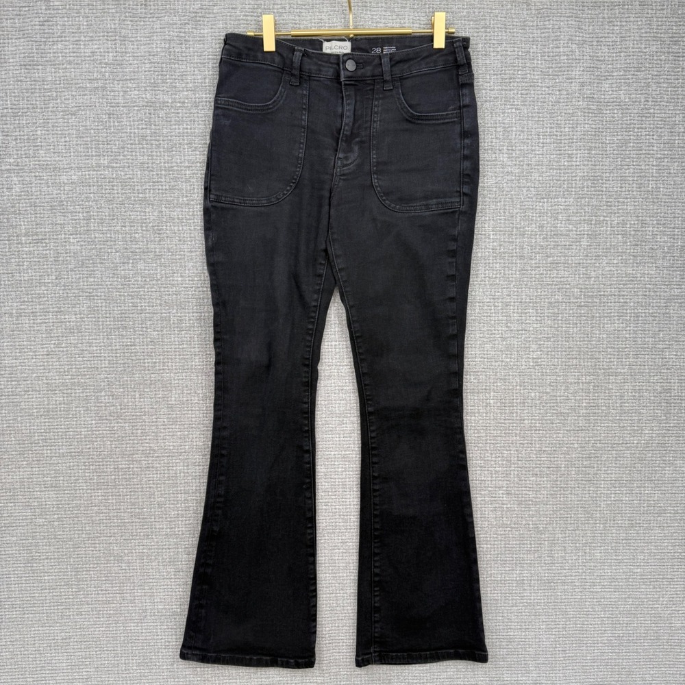 PILCRO‎ Black Flare Bootcut Jeans Size 28 Made in Turkey